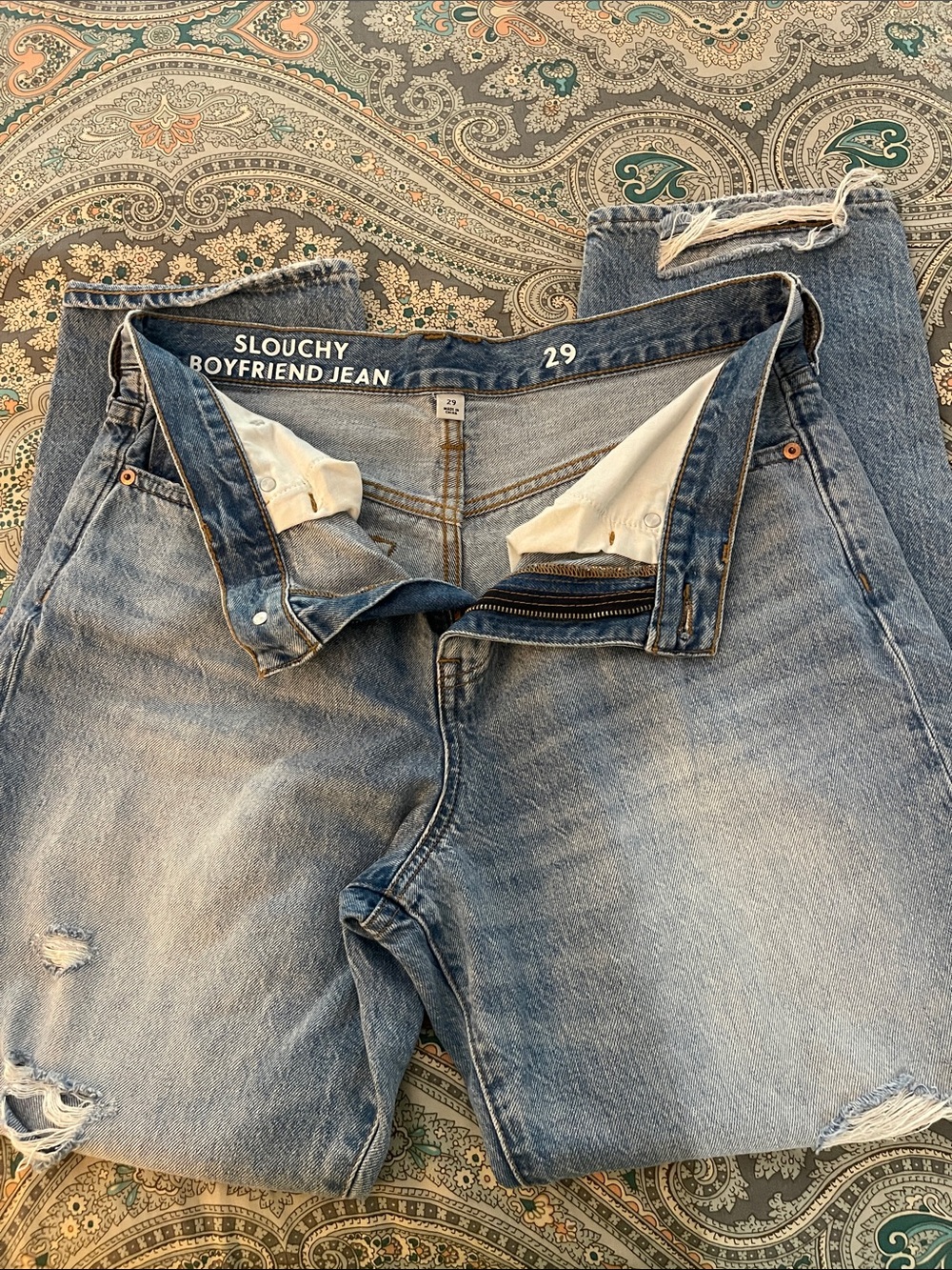 J. Crew Slouchy Boyfriend Jeans in Light Blue Denim